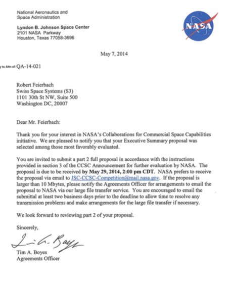 5/13 Fév. 2014,S3 signe à Sotchi, approvisionnement en moteurs russes,«pour accéder à l’espace,80% du travail c’est le moteur!»Grande 1ère pour une entreprise. <a href="/NASA/">NASA</a> :«proposal was selected among those most favorably evaluated» #concretisation #tempspresent <a href="/CAnsermoz/">Claude Ansermoz</a> <a href="/24heuresch/">24 heures</a>