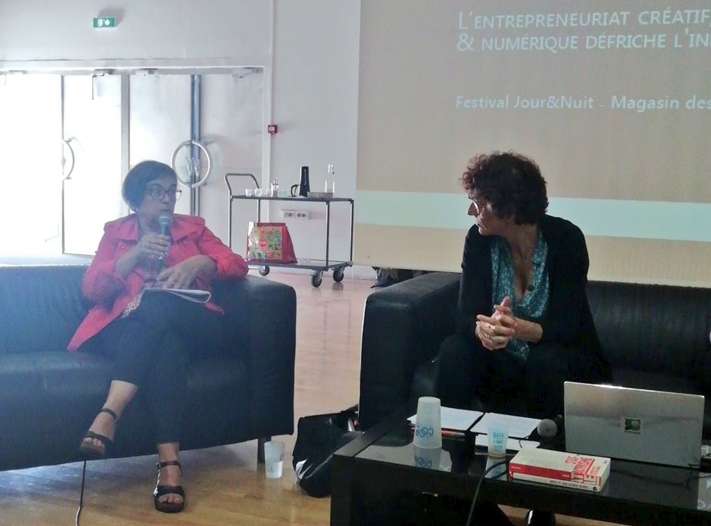 TurbineCoop's tweet photo. Cécile bonthonneau : les femmes dans la #culture sont beaucoup aux fonctions support (administratif..). C'est un secteur qui fonctionne beaucoup par cooptation également ! #culturefutur https://t.co/BJiGUf5YLL