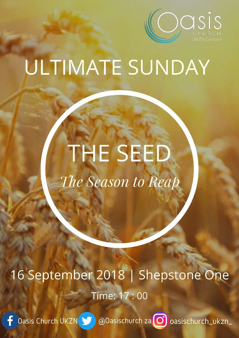 NwabisaMinnie's tweet photo. Please do join us
#OasisChurchUkzn
#UltimateSunday
#TheSeed
#TheSeasonToReap https://t.co/WxMjlTwQdB