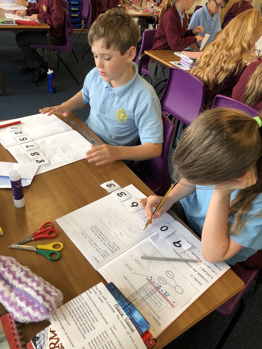 HartfordManorY6's tweet photo. Place value game #feelingcompetitive @HartfordMaths https://t.co/5UpaQvyEyY