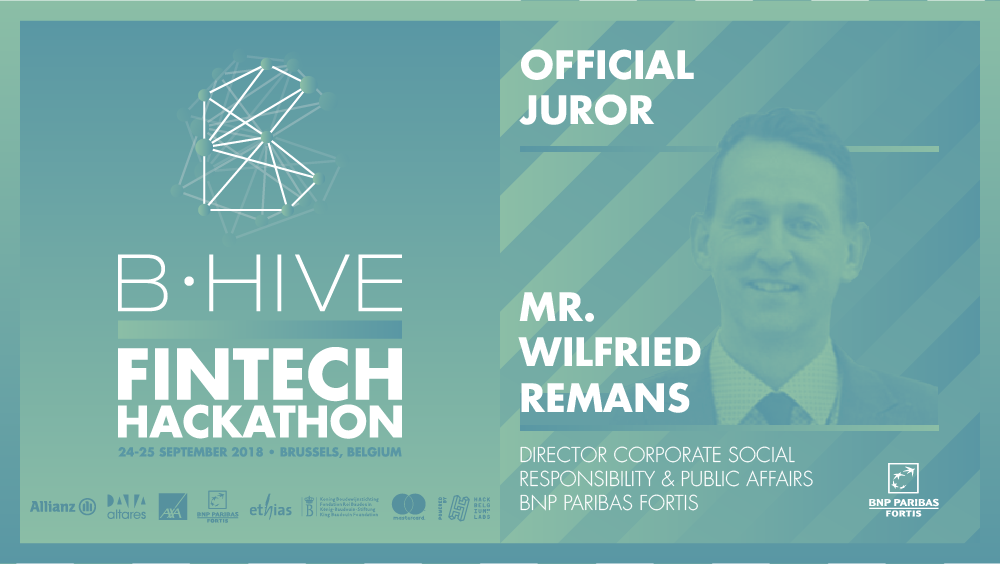 HackBelgium's tweet photo. [#BHive #FinTech Hackathon]
@wilfriedremans Director Corporate Social Responsibility &amp; Public Affairs at @BNPPFBelgique has just been confirmed as a juror. #HackBelgium #HackBelgiumLabs #HackFinance

Register now: https://t.co/cQgdq8P972 https://t.co/gT3Te83U6V
