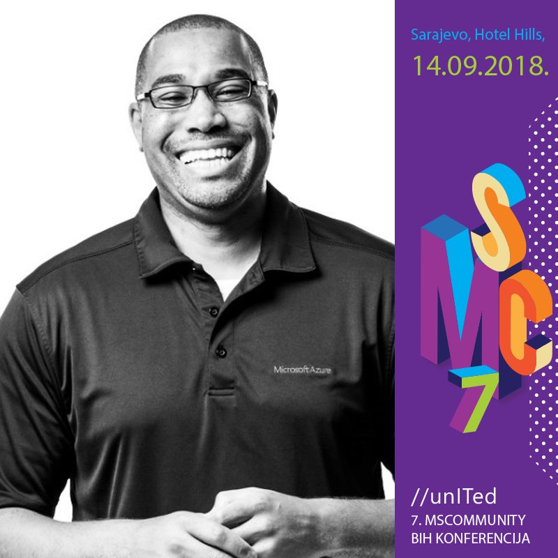 MSCommunityBiH's tweet image. Change is possible if you have @DonovanBrown and #MicrosoftVisualStudio Team Services on your side! 
SAVE THE DATE 14th September KEYNOTE #MSCommunityBiH
#Microsoft #DevOps #VisualStudio #technology