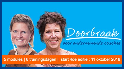 Uitnodiging voor coaches die ook ondernemer zijn: werken met verlangens en grootsheid, met het Hoofd-Hart-Buik-Model van Iet Mans en met de KrachtModellen® van Nienke Lokhorst. Met veel lichaamsgerichte oefeningen en systemisch werk: coachloper.nl/doorbraak-2/