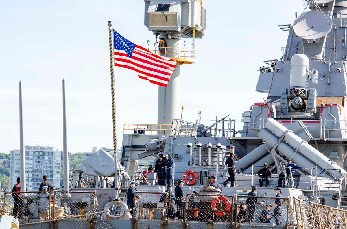 United States Navy #USSArleighBurke #DDG51 arrives in Halifax for a port visit. Welcome to Halifax! #RCNavy Partners promoting #ExcellenceatSea #USNavy