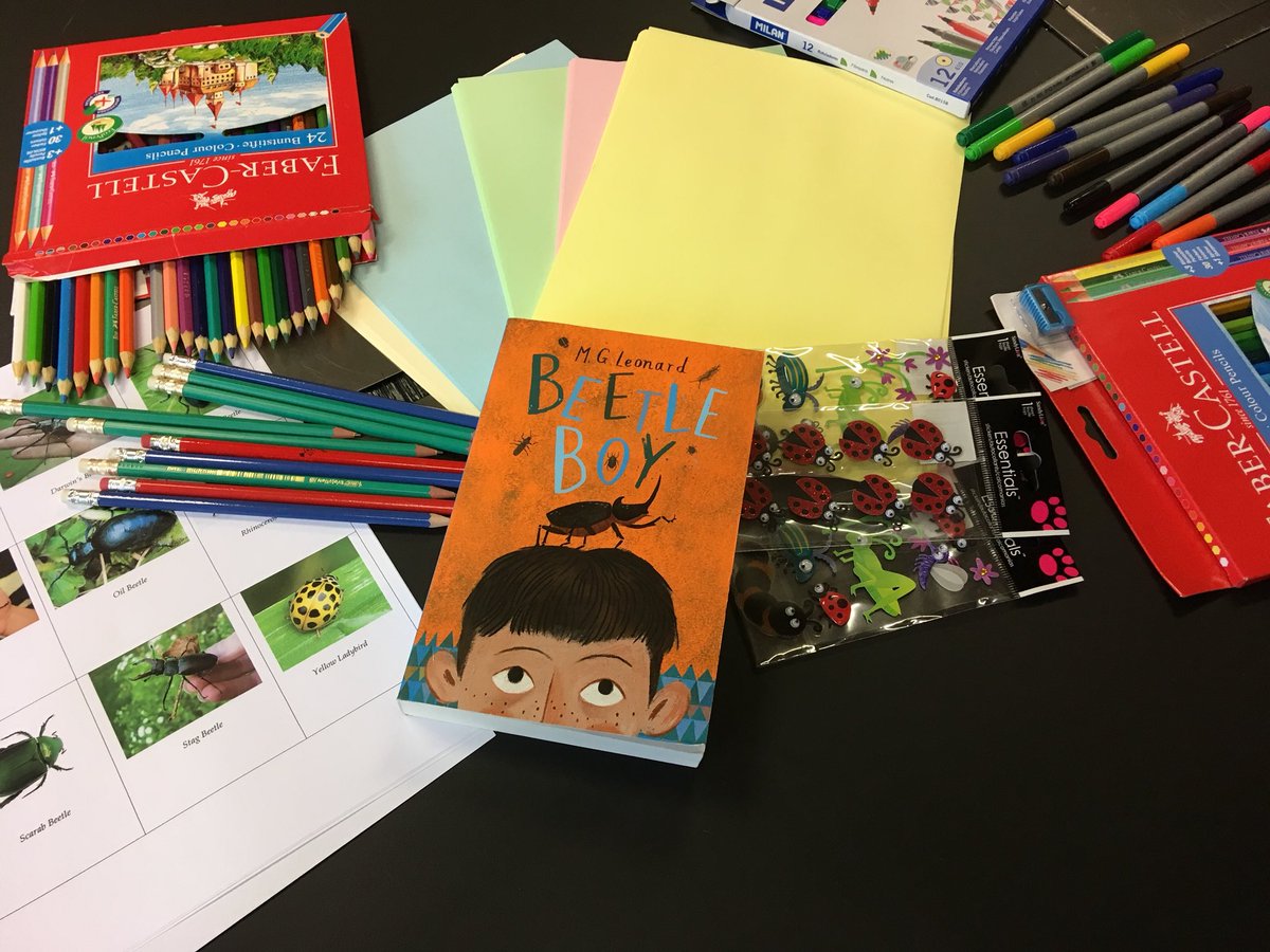 theforestbooks's tweet photo. All set for our @dlrLexIcon junior book club discussion of Beetle Boy by @MGLnrd 🐞 https://t.co/zQ7jkgHrQp