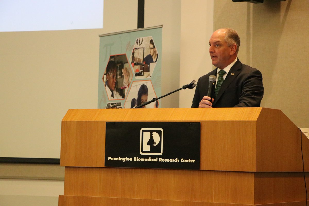 LA_Regents's tweet photo. @LouisianaGov - "We want young people to know that they can realize their dreams right here in Louisiana. we don't want young people to think that they have to leave Louisiana to get a good education" #LaSTEM Statewide Summit https://t.co/TgrVaxU8Ig
