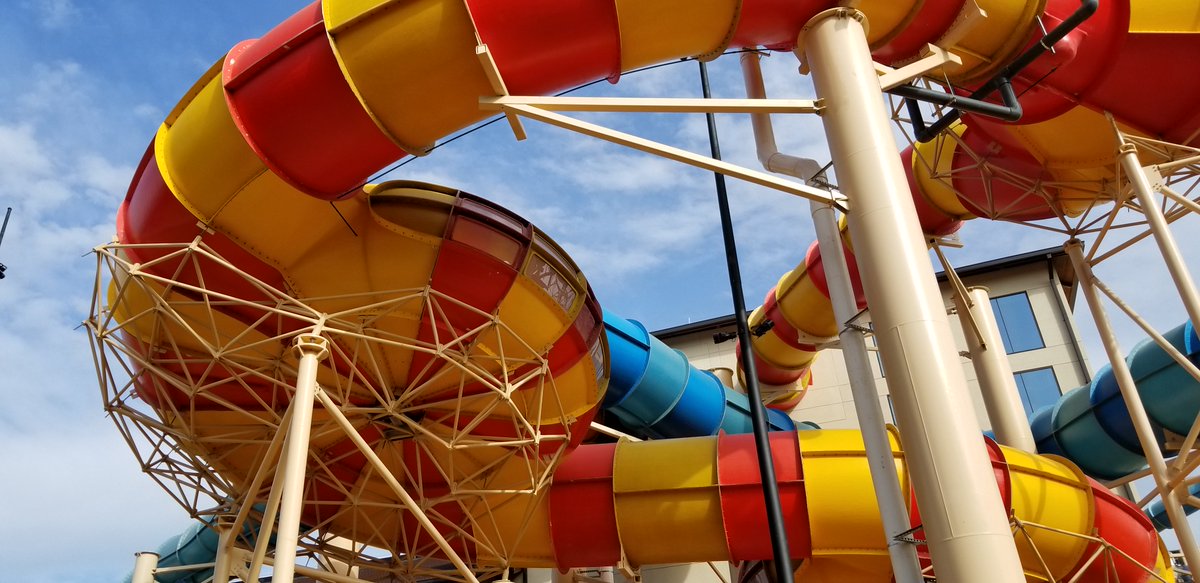 ProSlideTech's tweet photo. Meet @GreatWolfLodge’s #TripleThunder. The world's first ProSlide® TORNADO® 24 + FlyingSAUCER® 45 hybrid combines steep angles with high speeds to create an exhilarating experience like no other. https://t.co/3yTZV1bnsD #FunFriday #BestParksBestRides https://t.co/yBIoMEQNsn