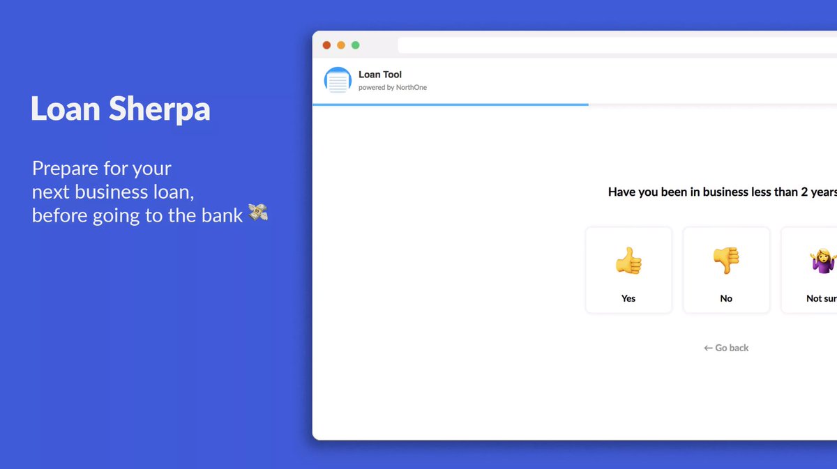 NorthOneApp's tweet image. Applying for a bank loan is frustrating. Not anymore. We’re excited to announce the launch of LoanSherpa, a free tool to make applying for a bank loan easier 🙌 #SmallBizFriday 

buff.ly/2wUnlcO