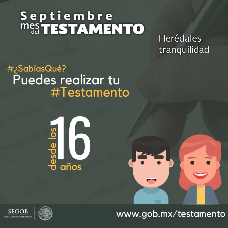 Hacer #testamento no significa que vas a morir, es más bien un acto de responsabilidad para mantener la armonía y seguridad de la familia y evitar posibles conflictos legales a tu muerte. #MesDelTestamento