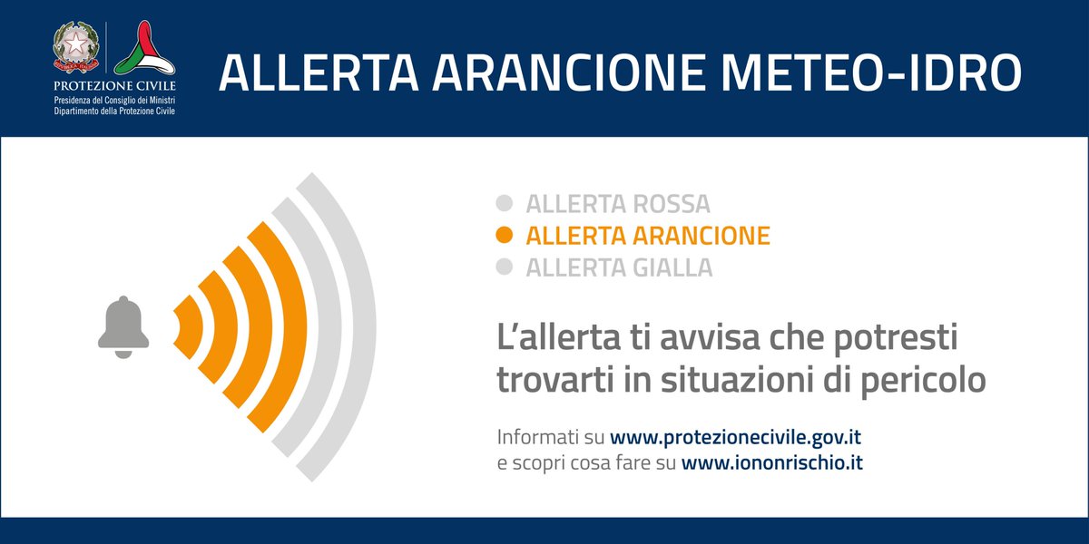 Card allerta arancione