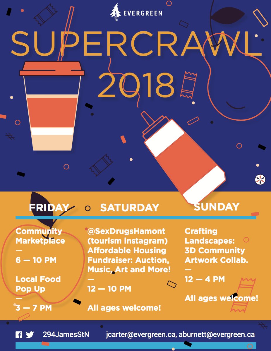 Wondering what we've got going on for each day of <a href="/supercrawl/">Supercrawl</a> weekend? Wonder no more! Here's our jam-packed schedule for Friday through Sunday. #HamOnt #supercrawl