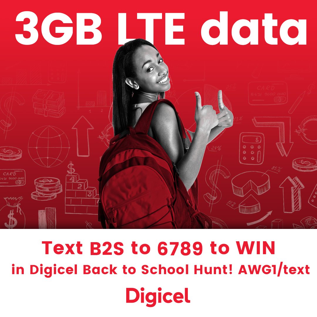 Join the back to school hunt! Text B2S to 6789 now and win 3GB of the fastest 💨 LTE data. 👍🎒 Good luck 🤣😁