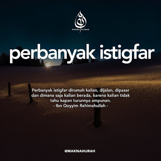 Nabi shallallahu ‘alaihi wa sallam telah mencontohkan pada umatnya untuk memperbanyak istighfar (bacaan: astaghfirullah). Karena manusia tidaklah luput dari kesalahan dan dosa, sehingga istighfar dan taubat mesti dijaga setiap saat.

Dari Abu Hurairah ra… ift.tt/2NXKwdQ