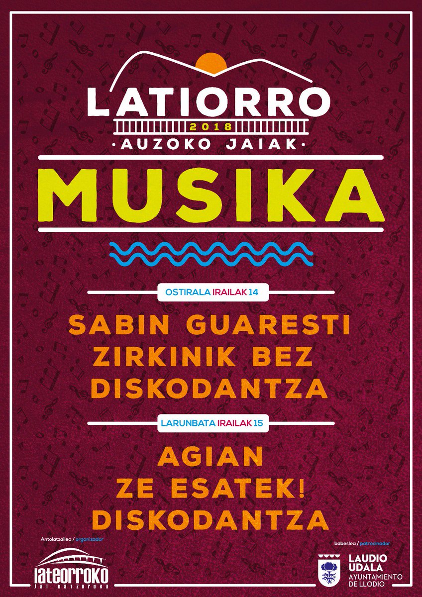 <a href="/ZeEsatek/">ZeEsatek!</a> <a href="/Diskodantza/">Diskodantza diskofesta</a> @ZirkinikBez <a href="/BagaBigaeus/">baga biga musika ideiak</a> <a href="/jkgoiko/">j.k goiko</a> <a href="/aiaraldea/">Aiaraldea.eus</a> <a href="/LaudiokoUdala/">Laudio (Udala - Ayuntamiento)</a>