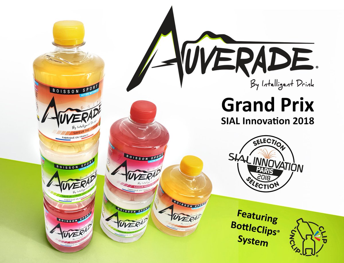 BTCConcept's tweet photo. #Auverade/#BottleClips has been selected for the Grand Prix #SIAL #Innovation 2018 !!!
Come to discover Auverade on Intelligent Drink's Booth at SIAL Paris (5 C F098 , from october 21 to 25 ) https://t.co/Qu7ptCdE8k