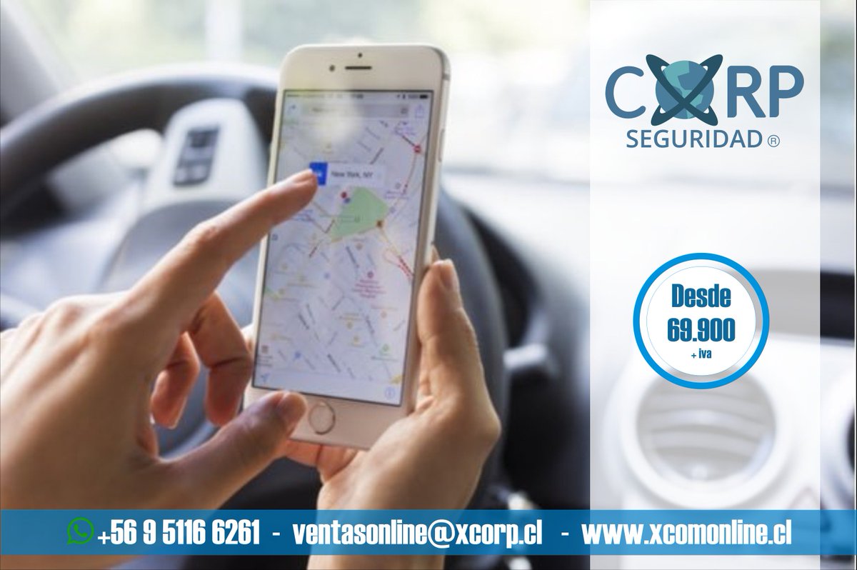xcom_online's tweet photo. No vivas con miedo a que te roben tu vehículo, en Xcorp seguridad te ofrecemos una increíble oferta. Gps antirrobo a $69.990 Viene con cortacorriente, micrófono, botón de pánico y puedes saber la ubicación exacta del vehículo. Consultas a ventasonline@xcorp.cl https://t.co/bXhcC3t5fY