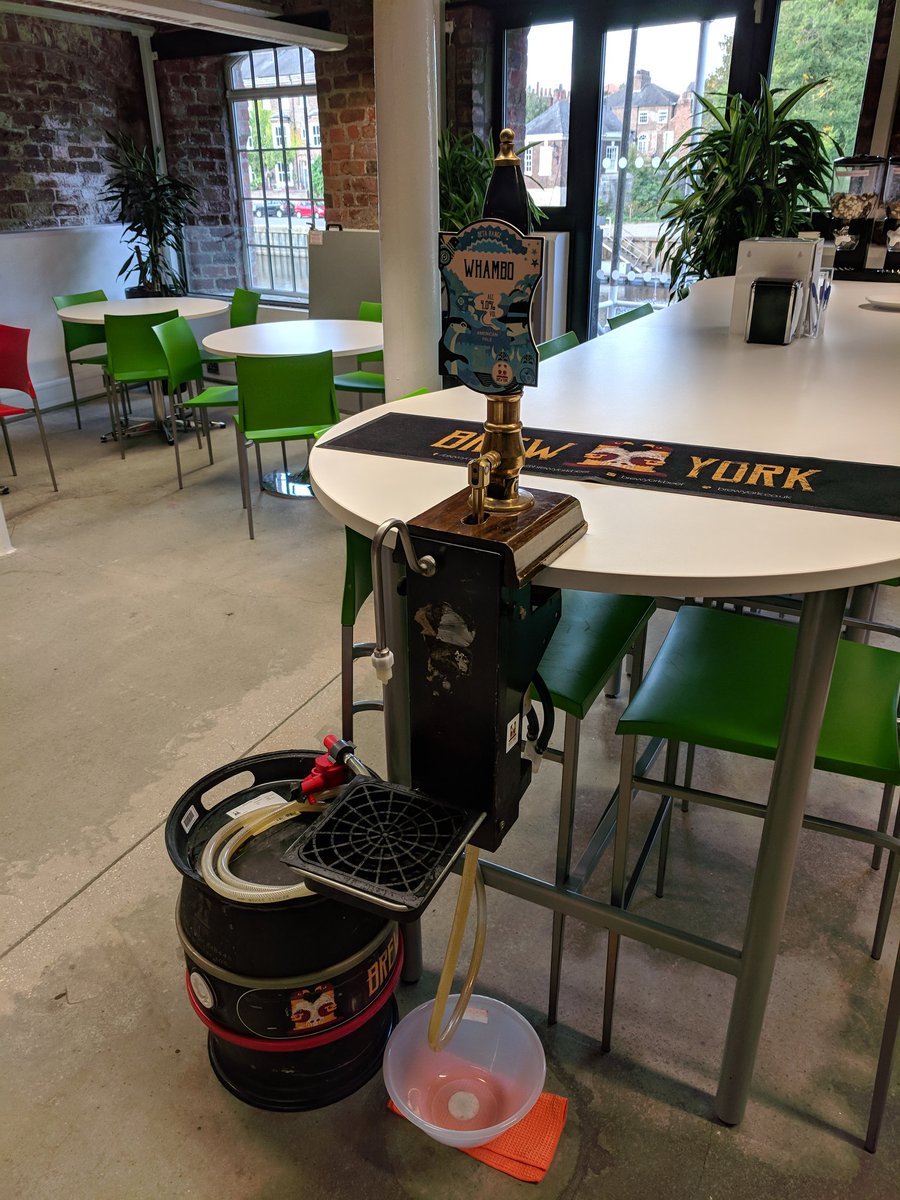 ewan_lyall's tweet photo. When your office has @brewyorkbeer on tap #whambo https://t.co/22Dk4WTnyQ