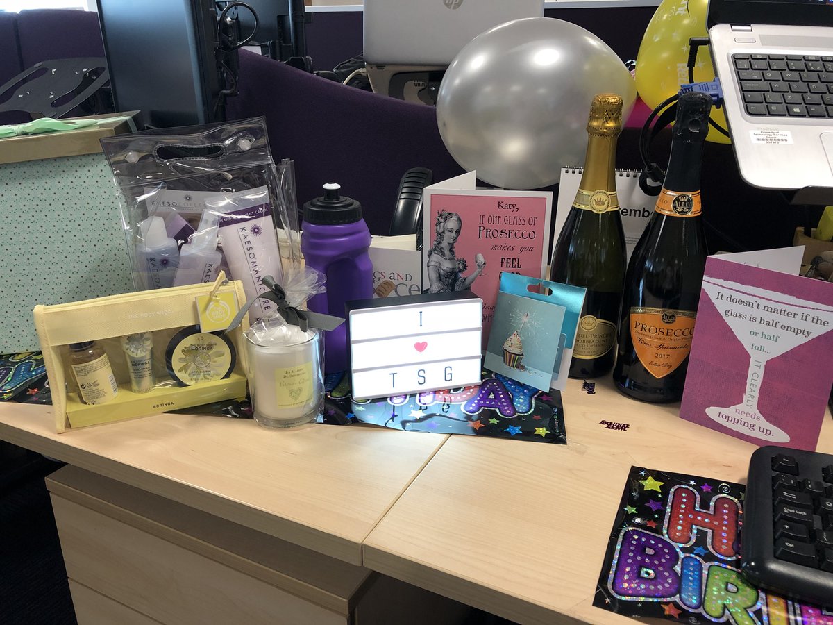 Katy_Bernstein's tweet photo. Gorgeous birthday gifts from my TSG family - Thank you!! 😍 #TeamTSG https://t.co/VOvo0OzOSw