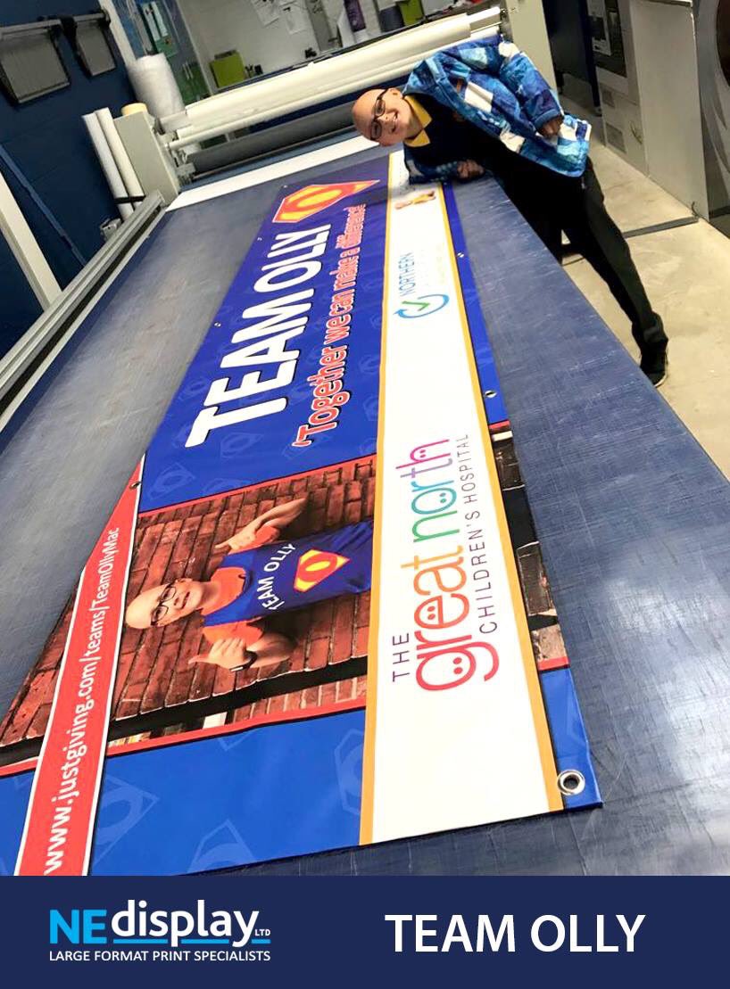 What a lovely young man Olly is. We have donated some banners he helped design this week for all the amazing people running for his charity in this years GNR. Here is the link for any donations...
justgiving.com/teams/TeamOlly…
Wishing Team Olly good luck.