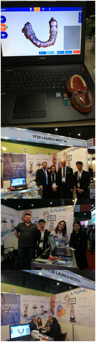 Launca_dental's tweet image. The 2nd day of FDI 2018. Come to see Launca DL-150P intraoral scanner at Booth: 1F20, this product is must see.#digitalimpression #intraoralscanner #Launca #Orthodontics #implantdentistry
 #smile #oralsurgery #3dscanner #CADCA