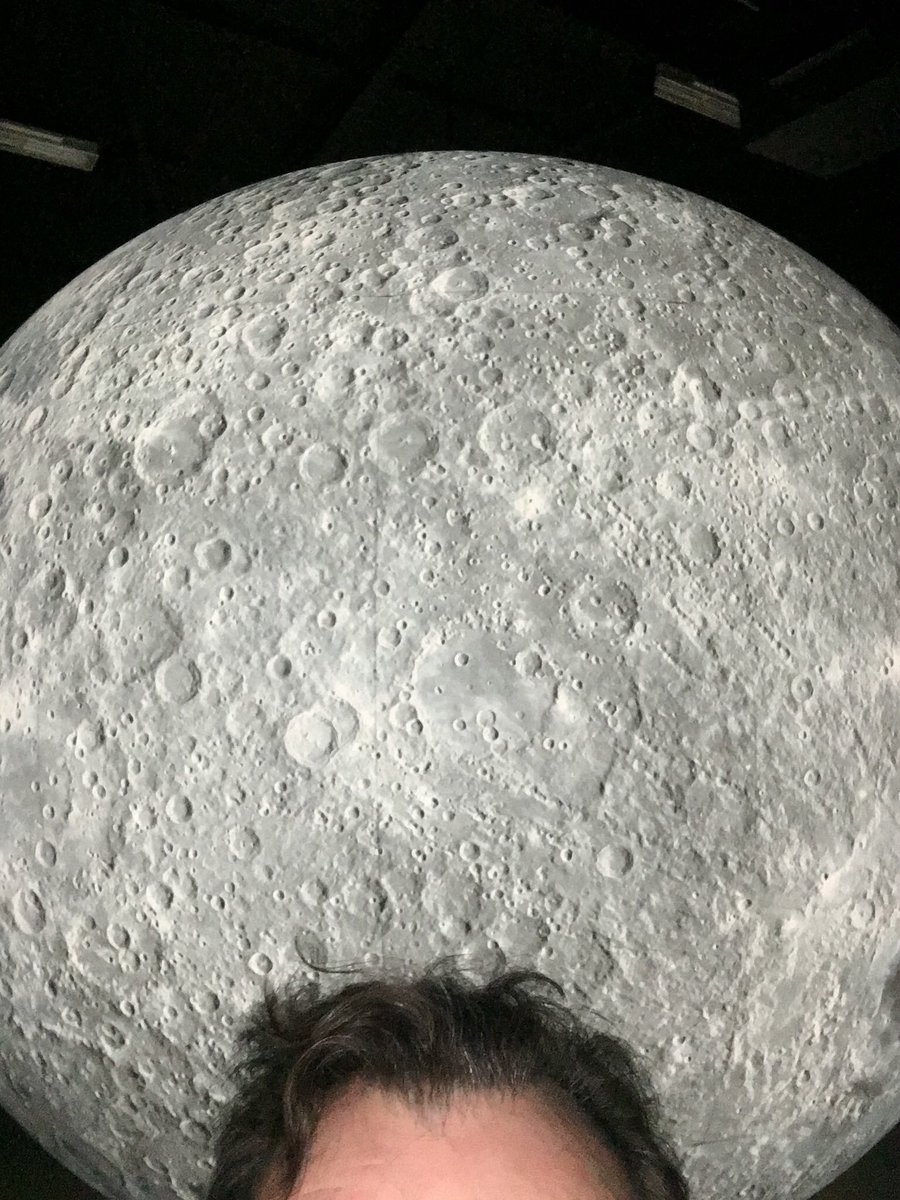 Me selfie with #skyranMOON 😁 Great installation and worth a visit. Part of #OrkneySciFest More pics on Mrs Ork’s blog michael-sinclair-woodturner.co.uk/2018/09/the-mo…