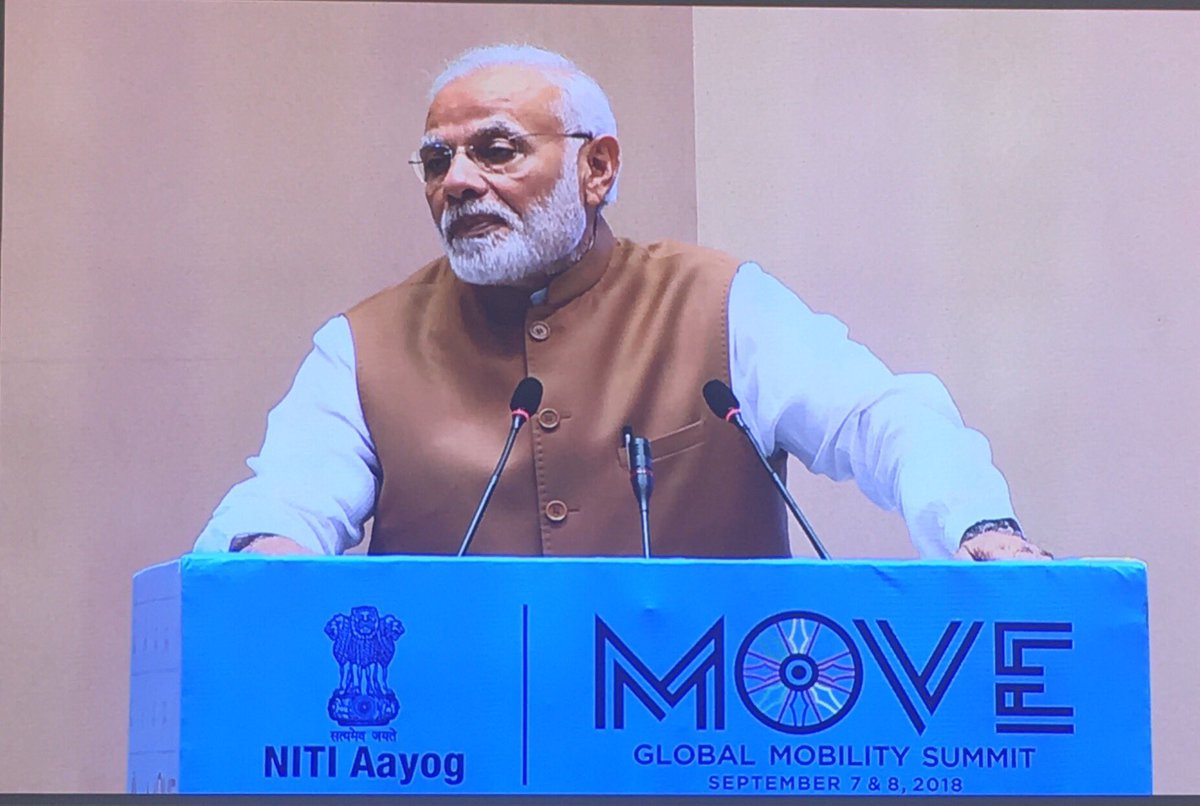 BrettWheatley's tweet photo. I was honored to be part of India’s first Global Mobility Summit hosted by the Prime Minister of India,   @narendramodi.  @MarcyKlevorn delivered the keynote address and shared the @Ford vision for the Future of Mobility. #MoveSummit2018 #SmartVehiclesForASmartWorld https://t.co/ebxVknGRo9