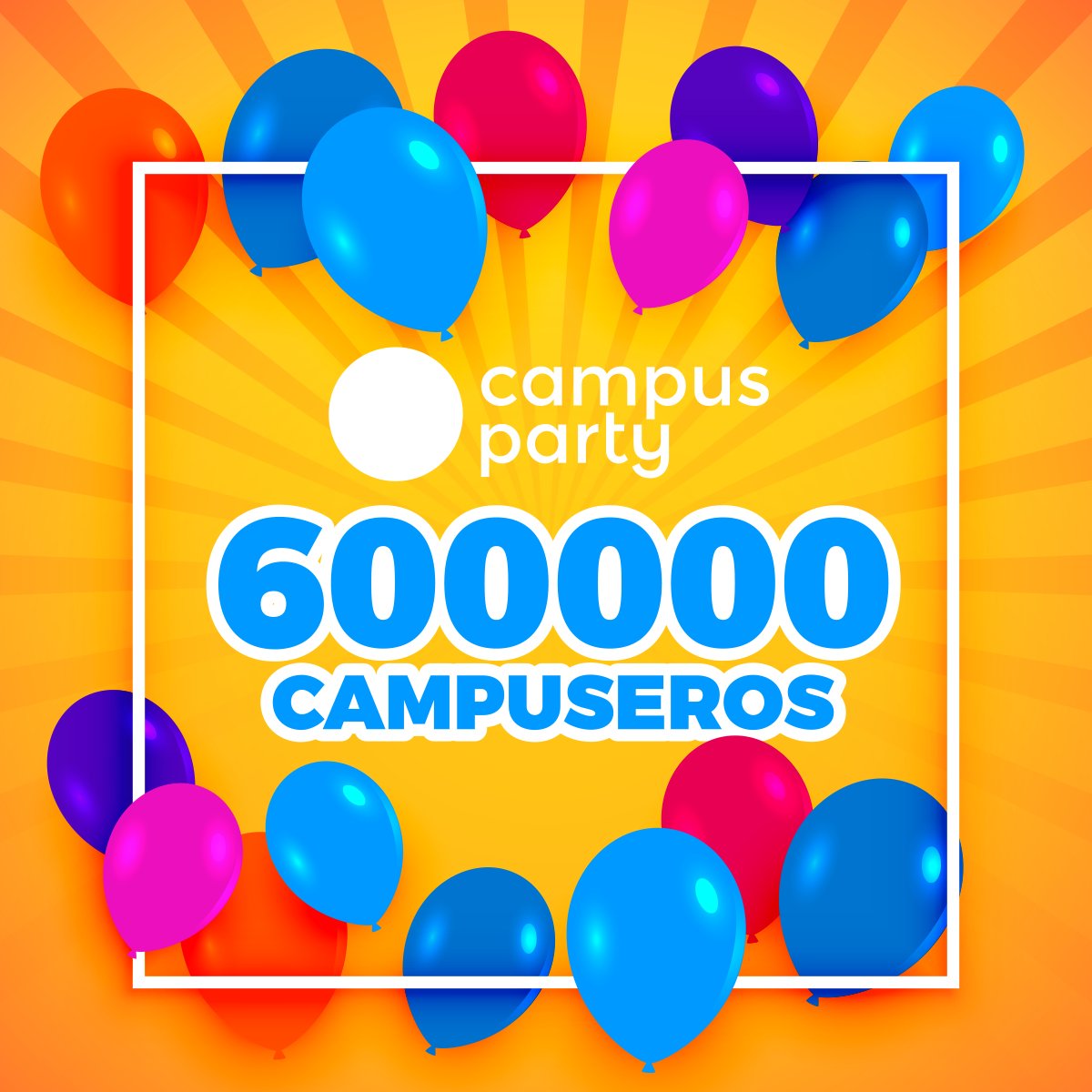 We are 600.000 global users 🤩! Join our network and find out what it means to #BeACampusero #CampusParty 

👉 campus-party.org/movement/