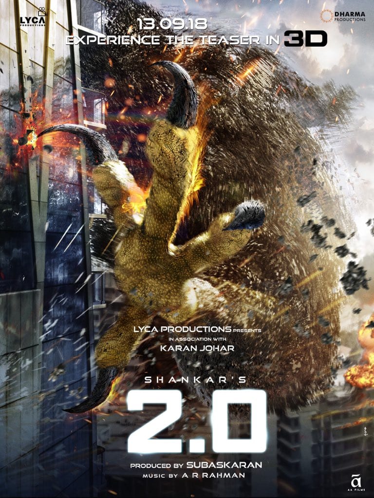2Point0movie's tweet image. Prepare for #2point0
Experience the teaser in 3D 👓 from 13th September