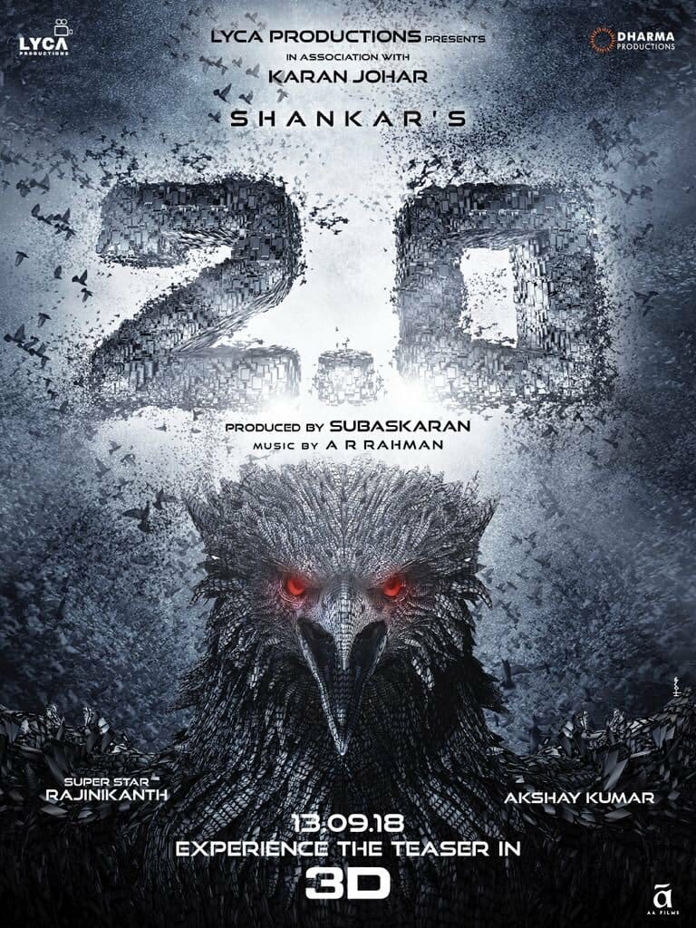 2Point0movie's tweet image. Prepare for #2point0
Experience the teaser in 3D 👓 from 13th September