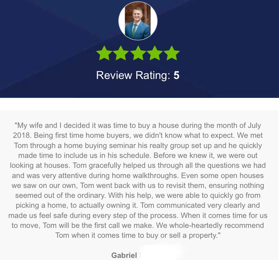 TheOliverGroup_'s tweet photo. We love helping our clients with the home buying process every step of the way! Thanks for the great review, Gabriel! #marylandrealtor #madylandrealestate #firsttimehomebuyer #realtorreviews #maryland #theolivergroup https://t.co/Np93NLWH8w