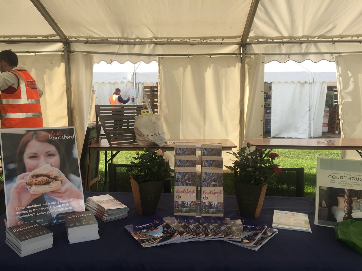 We are ready for <a href="/Pubinthepark_/">Pub in the Park</a> so if you want to find out about all things #knutsford come &amp; say hello to us on stand D3. You could win a night at <a href="/CourthouseChesh/">The Courthouse</a> &amp; find out about <a href="/TasteKnutsford/">Taste Knutsford</a> We are next door to a gin stall as well if that helps #gin #foodies