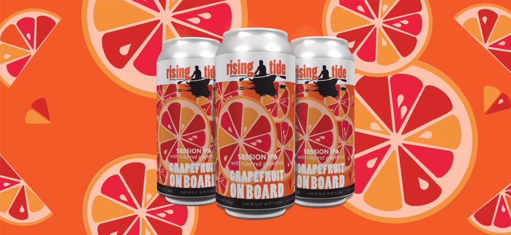 Canning today, Grapefruit on Board, session IPA with ruby red grapefruit! Bright and crushable and available in the Tasting Room at noon!