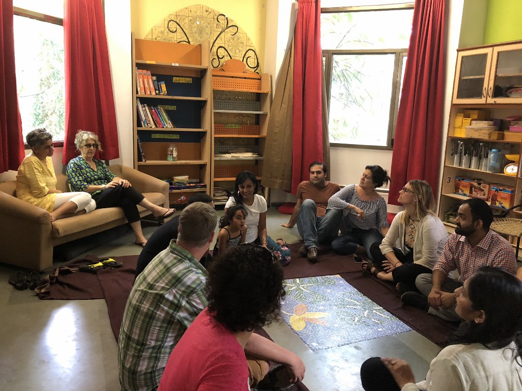dfcspain's tweet photo. ¡Compartiendo en #TheRiversideSchool en India en el I CAN School Training! Cada una de las partes está conectada con el resto, con el alumnado siempre en el centro @icandfc @dfcusa @DFCSingapore @DFCJordan @dfcspain y DFC Israel #DesignForChange #ICANSpirit #BeTheChange https://t.co/BhAFeu0bya