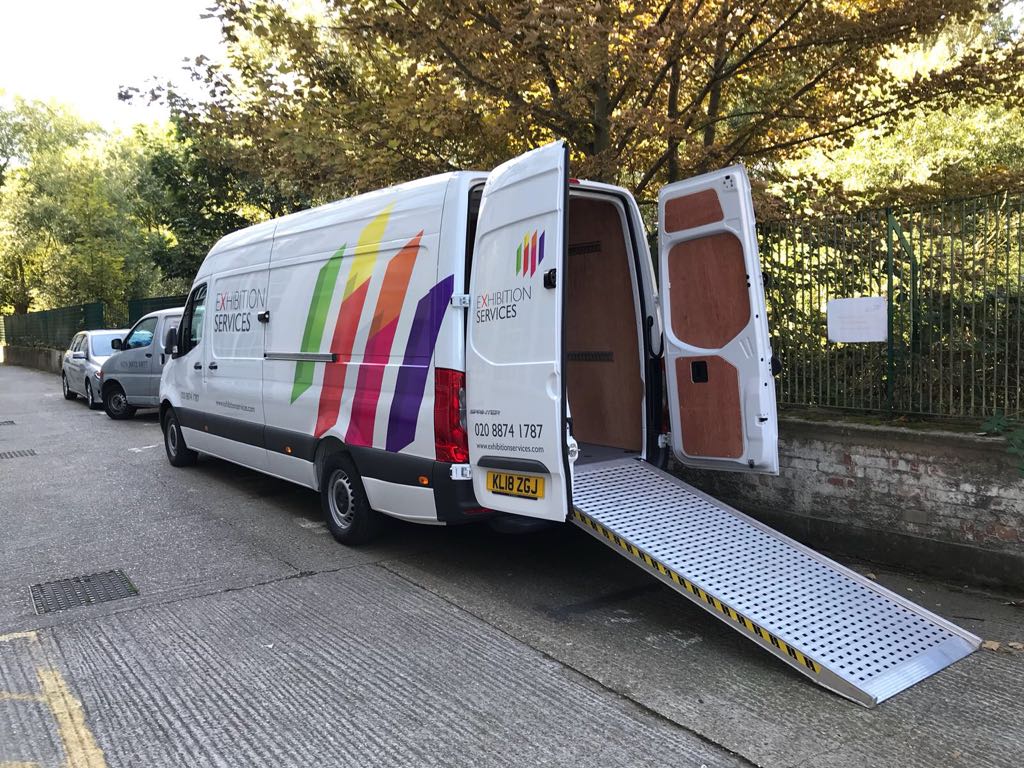 instastandUK's tweet image. Yesterday we took delivery of our new vans. Today we&apos;re busy loading them up to get them on the road up to #UKCFC in Birmingham #eventprofs