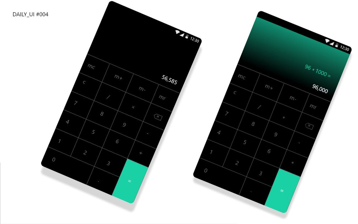 OsoroGloria's tweet image. #daily_ui #004 standard calculator