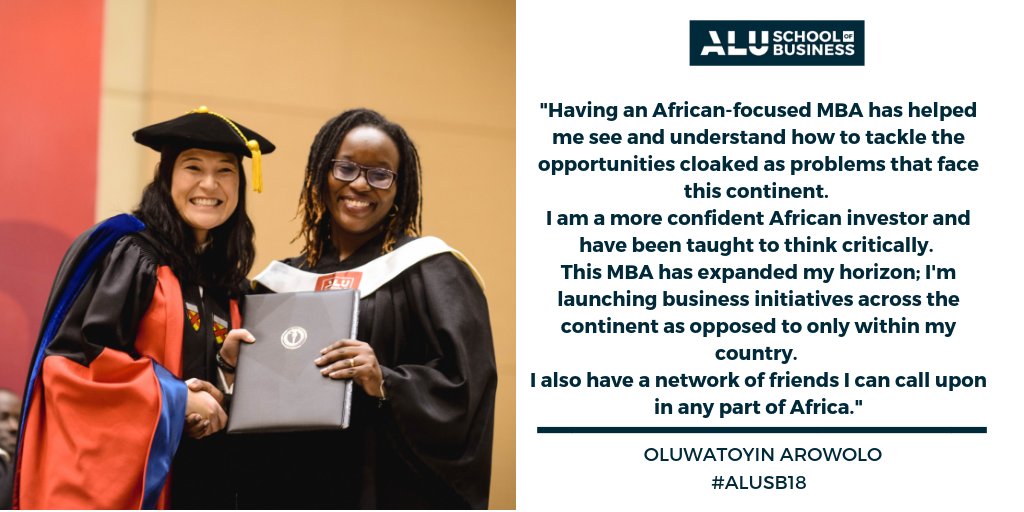 alubusiness's tweet photo. Toyin Arowolo '18 is Project Manager at @Africa_RE. She has a BSc. Computer Science & Mathematics and Post Grad Diploma in Operational Research. Toyin founded @TyWorkspace with a mission to redefine African workspaces. @lamikayty #TheAfricanCentury #ALUSB18 https://t.co/GSQ8SKCRFY