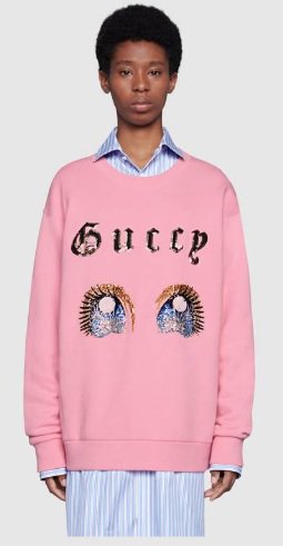 美品 18AW GUCCI × 井出ちかえ グッチ コラボ Tシャツ ピンク S 美品 18AW GUCCI × 井出ちかえ グッチ コラボ Tシャツ ピンク Sの通販