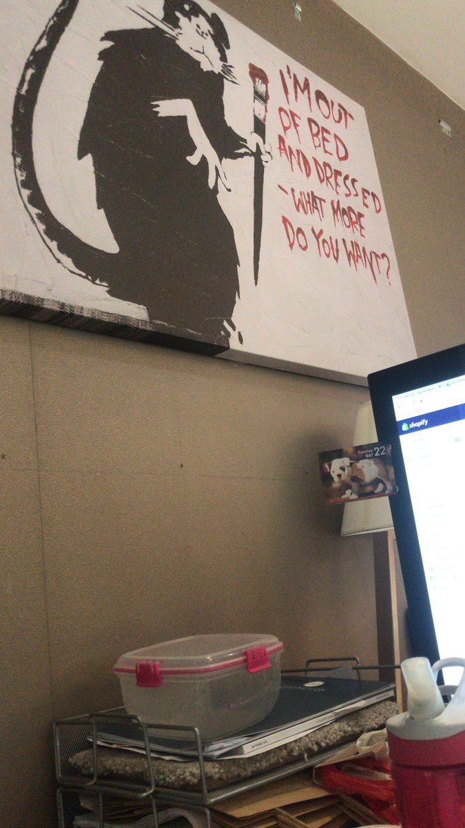 DistinctifyLDN's tweet image. Trying not to be offended that this has been hung directly above my desk this morning...