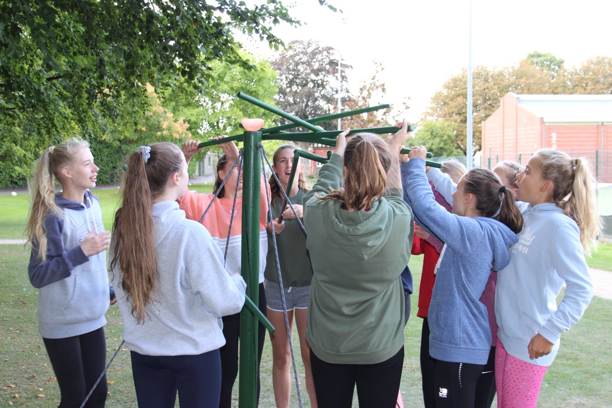 RedmaidsHigh's tweet image. Raising the bar(s)! Year 9 working together to complete challenges set by @H5adventure #teamwork #agilethinkers