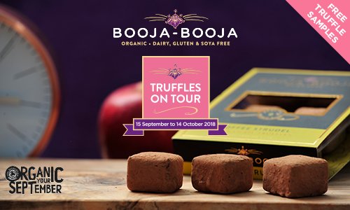 Wonderful news! Booja Booja is launching their new Toffee Strudel and Honeycomb Caramel Truffle flavours, and we're very excited to be part of their truffles tour! 🍫😋

Check out our Facebook post for more details.
ow.ly/8aqa30lIUrs