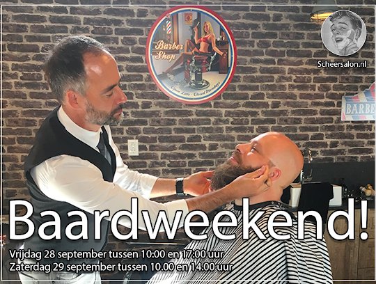 scheersalon's tweet photo. Je bent terug van vakantie en bent zeer gecharmeerd van je vakantiebaard. Je zou hem best willen laten staan, maar je weet niet goed hoe. 
Bezoek het @scheersalon #baard #weekend en wij geven je advies op maat!
.
.
.
#baard #zaterdag #vrijdag #mannen #scheersalon #barber https://t.co/qBaeb29AeA