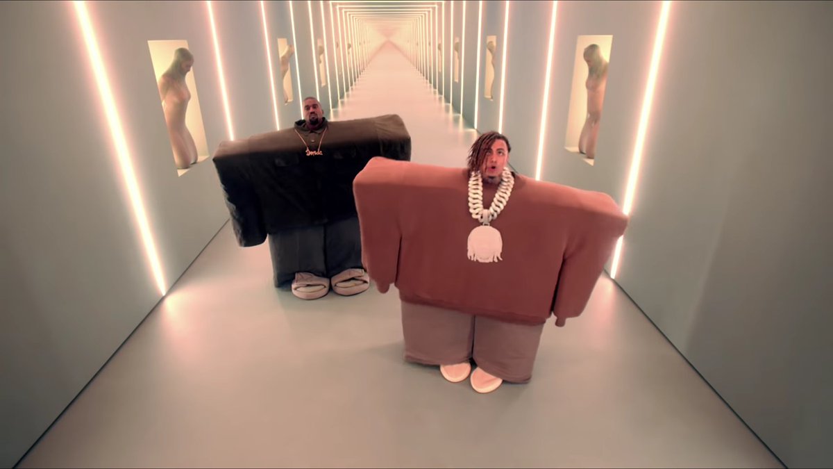 Teamkanyedaily On Twitter Kanye West Lil Pump Feat Adele Givens I Love It Official Music Video Https T Co Bu915ku6yw - i love it by kanye lil pump but its roblox sounds