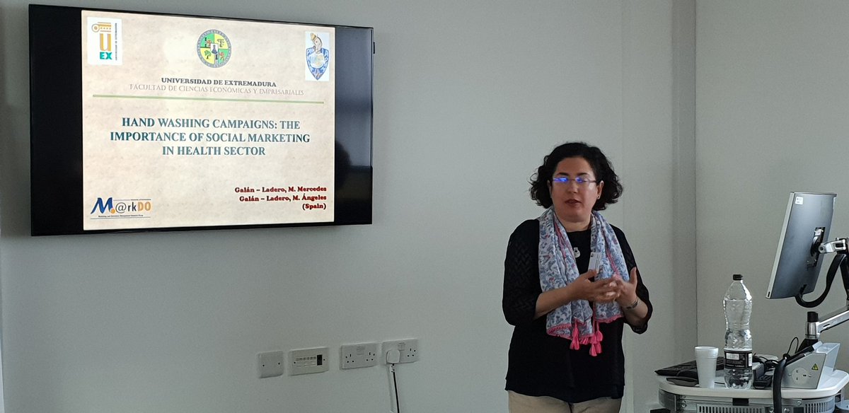 iapnm2018's tweet photo. Insightful presentation from Mercedes Galan-Ladero and Angeles Galan-Ladero on 'Hand Washing Campaigns: The Importance of Social Marketing in Health Sector #iapnm2018 @bournemouthuni https://t.co/hbf9UbSMUl