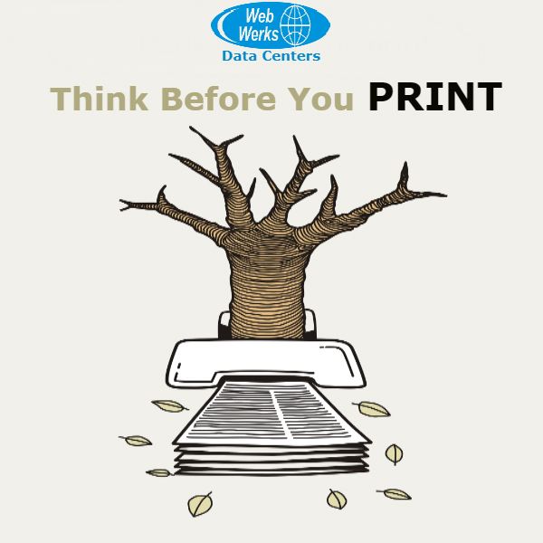 webwerksDC's tweet image. Think Before You PRINT.  #GoGreen #FridayTech