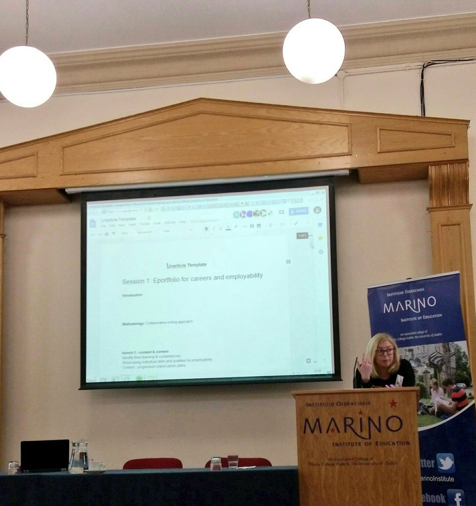 sheilamcdonald's tweet photo. Capturing power of potential with collaborative writing effort for #unarticle #EPUnconf Eportfolio for careers and employability @LCFETCPD https://t.co/KJgr5rEO76