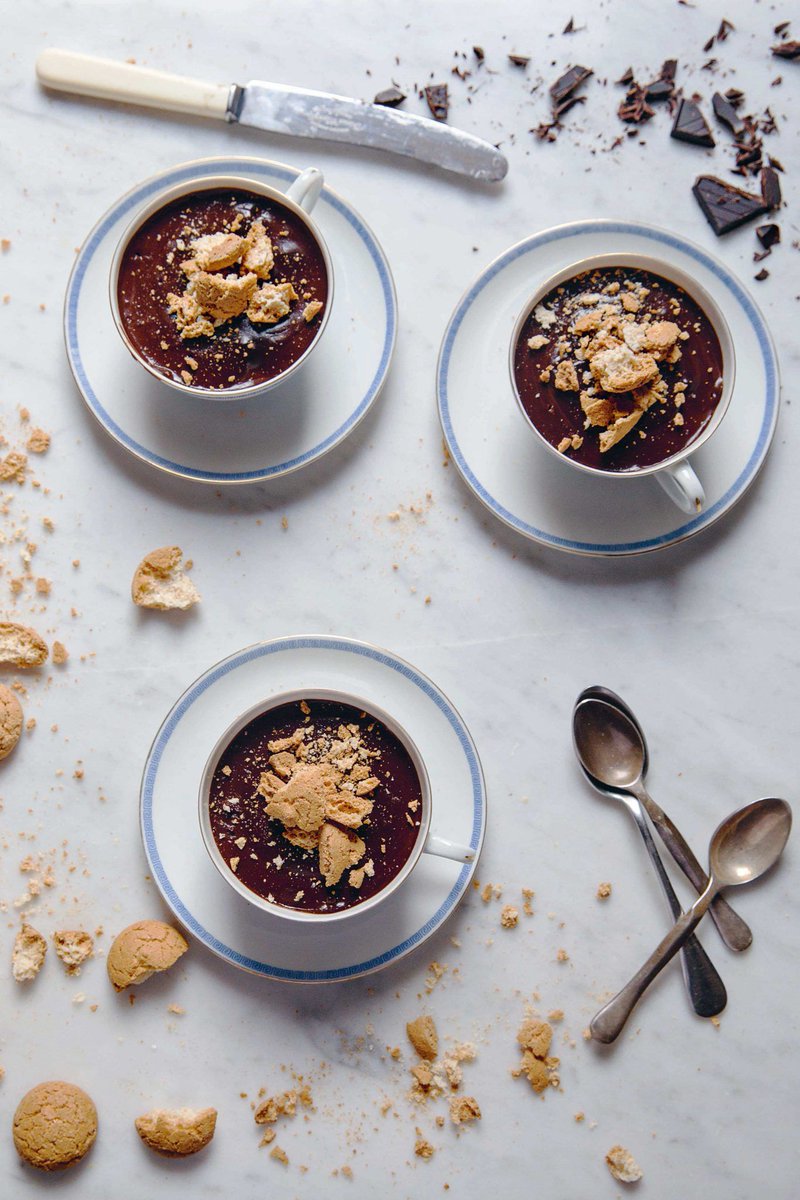 Irresistibly chocolatey, but also beautifully light and airy - treat yourself with <a href="/SkyeMcAlpine/">Skye McAlpine</a>'s recipe for a chocolate and amaretti custard, taken from her new book 'A Table in Venice' buff.ly/2MTH7Ai <a href="/BloomsburyCooks/">Bloomsbury Cooks</a>