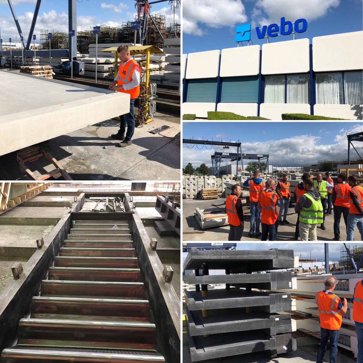 Bedrijfsbezoek bij Vebo met het team. Mooi om productie en logistieke proces te zien! Dank voor de gastvrijheid  <a href="/vebobunschoten/">Vebo Beton & Staal</a>