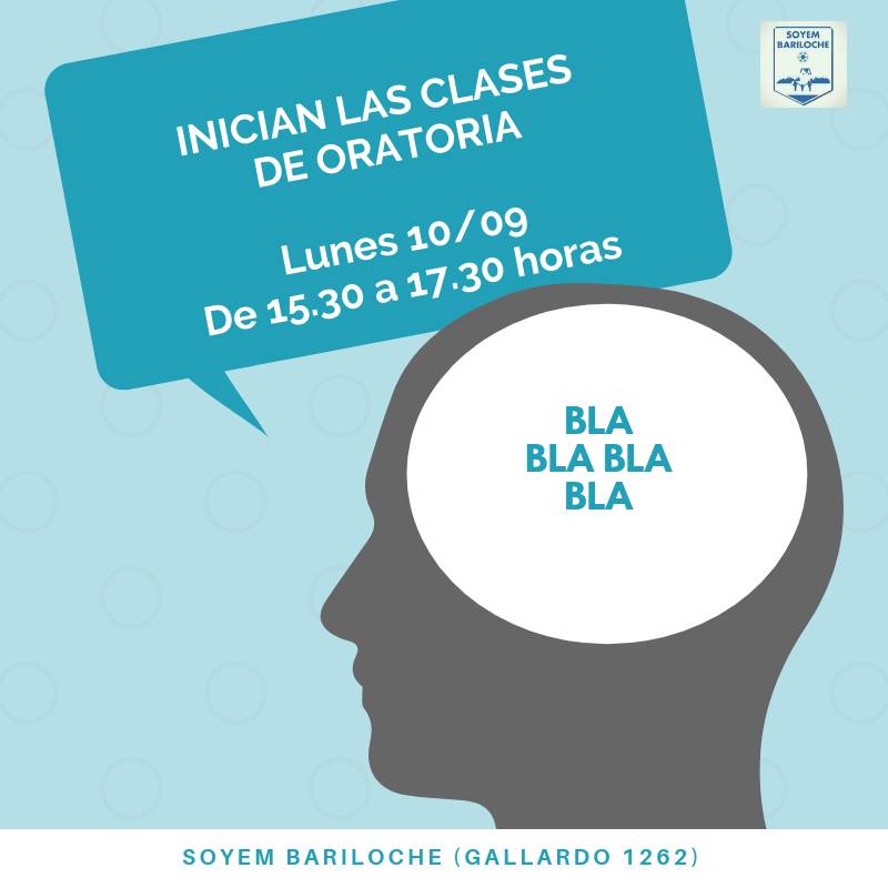 [Lunes 10/09] COMIENZAN LAS CLASES DEL CURSO DE  ORATORIA EN EL SOYEM BARILOCHE

La Comisión Directiva del #Soyem #Bariloche anuncia el inicio de las clases del curso de Oratoria. + INFO 👉 bit.ly/2wGOZLi

#SoyMunicipal #Municipales #Capacitate #Oratoria