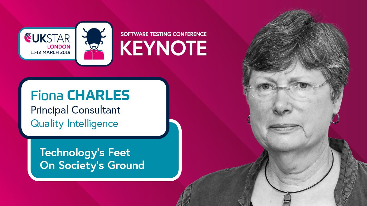UKSTARconf's tweet photo. Join @FionaCCharles for "Technology's Feet on Society's Ground" at #UKSTAR 2019 - https://t.co/hqB20uI2k0 https://t.co/v7fhNI2QSX