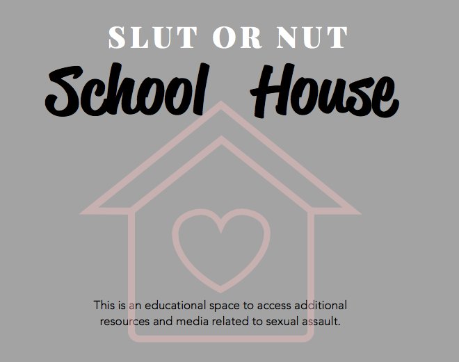 SlutorNutMovie's tweet image. Our team has been busy preparing an educational resource: Slut or Nut School House! Coming (very) soon! #consenteducation #savesexed #slutornutthemovie #slutornut #feministfilm #metoo